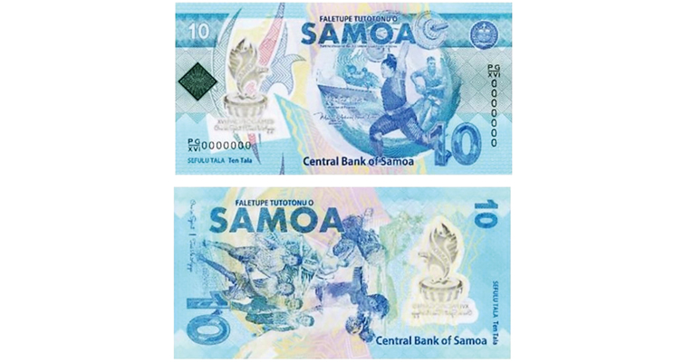 Samoa releases new $10 polymer note for XVI Pacific Games