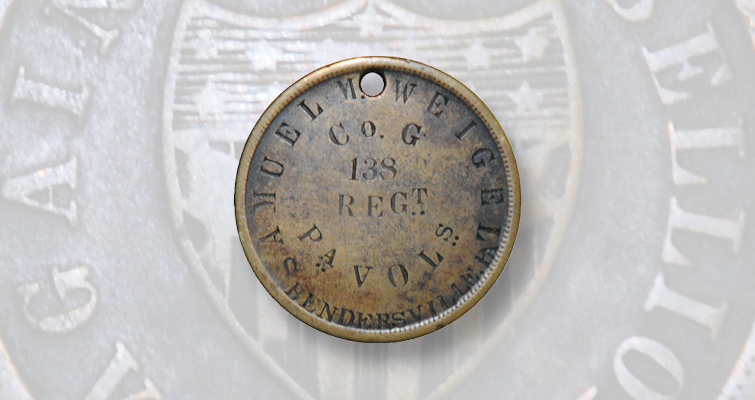 Museum acquires Civil War dog tag of Pennsylvania soldier